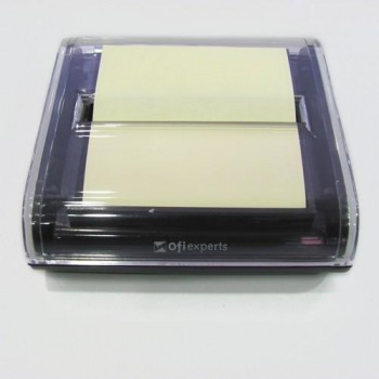 DISPENSADOR NOTAS ADHESIVAS OFIEXPERTS 76X76 ZIG-ZAG