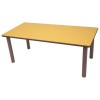 Mesa rectangular madera haya y sobre haya 120x60 cm altura 46 cm Mobeduc