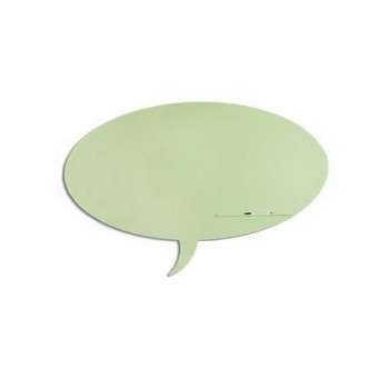 Pizarra lacada Skin Shape diálogo 75x115cm verde Rocada