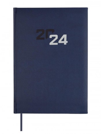 Agenda encuadernada D/P Y11 165x242mm tapa dura Dynamic Milano azul castellano FinocaM