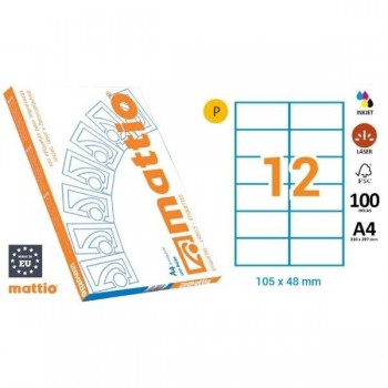 ETIQUETAS MATTIO 105X48mm (12) MTT7040117