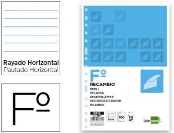 RECAMBIO MULTIFIN FOLIO 100H 1RAYA