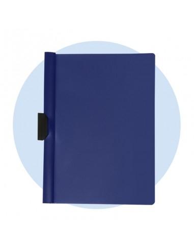 CARPETA DOSSIER PINZA CLIP 30H AZUL