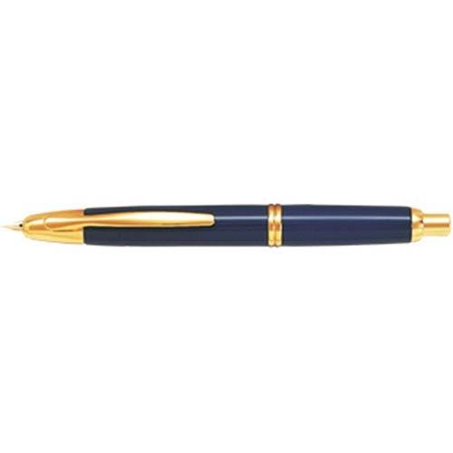 Pluma regalo retráctil azul con plumin de oro M Capless Oro Pilot