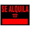 CARTEL SE ALQUILA 70X50
