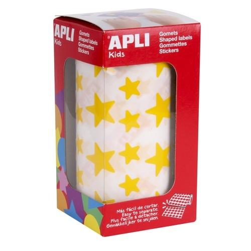 ETIQUETAS APLI GOMETS ESTRELLAS AMARILLOS