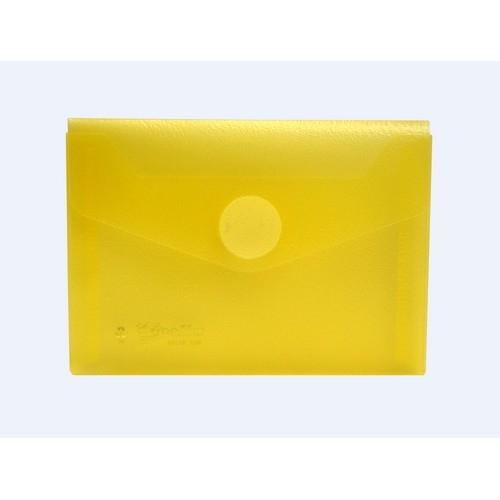 SOBRE A7 BOTON 120x85MM PP AMARILLO TRASPARENTE