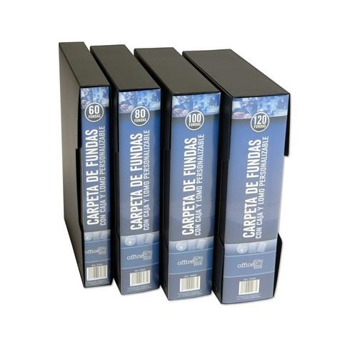 CARPETA DINA4 80 FUNDAS CON CAJA DELUXE