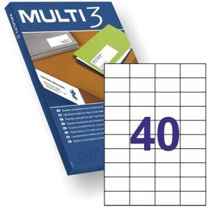 ETIQUETAS MULTI3 DINA4 52,5X29,7mm (40)