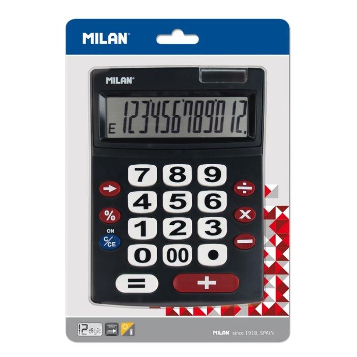 CALCULADORA MILAN 12 DIGITOS TECLAS GRANDES