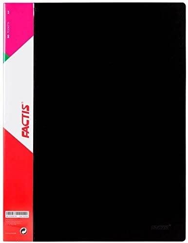 CARPETA 10 FUNDAS RIGIDAS NEGRO