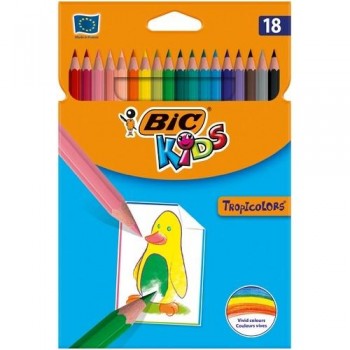 LAPIZ BIC TROPICOLORS2 18 COLORES