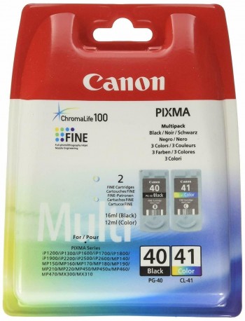 CANON CARTUCHO ORIGINAL PACK NEGRO 40 COLOR 41