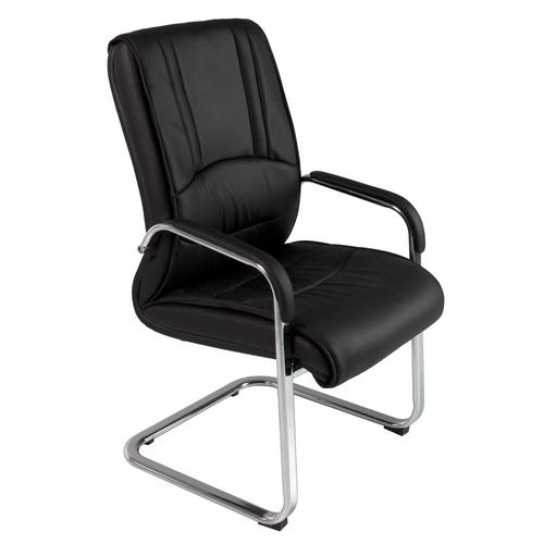 Silla confidente símil piel base tubular metálica RD-987 Rocada