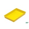 Bandeja multiuso color amarillo cónica apilable 230x145x30 mm Faibo