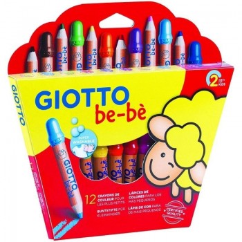 LAPIZ GIOTTO BEBE COLORES 12 COLORES