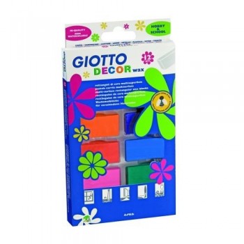 LAPIZ CERA GIOTTO DECOR WAX 12 COLORES