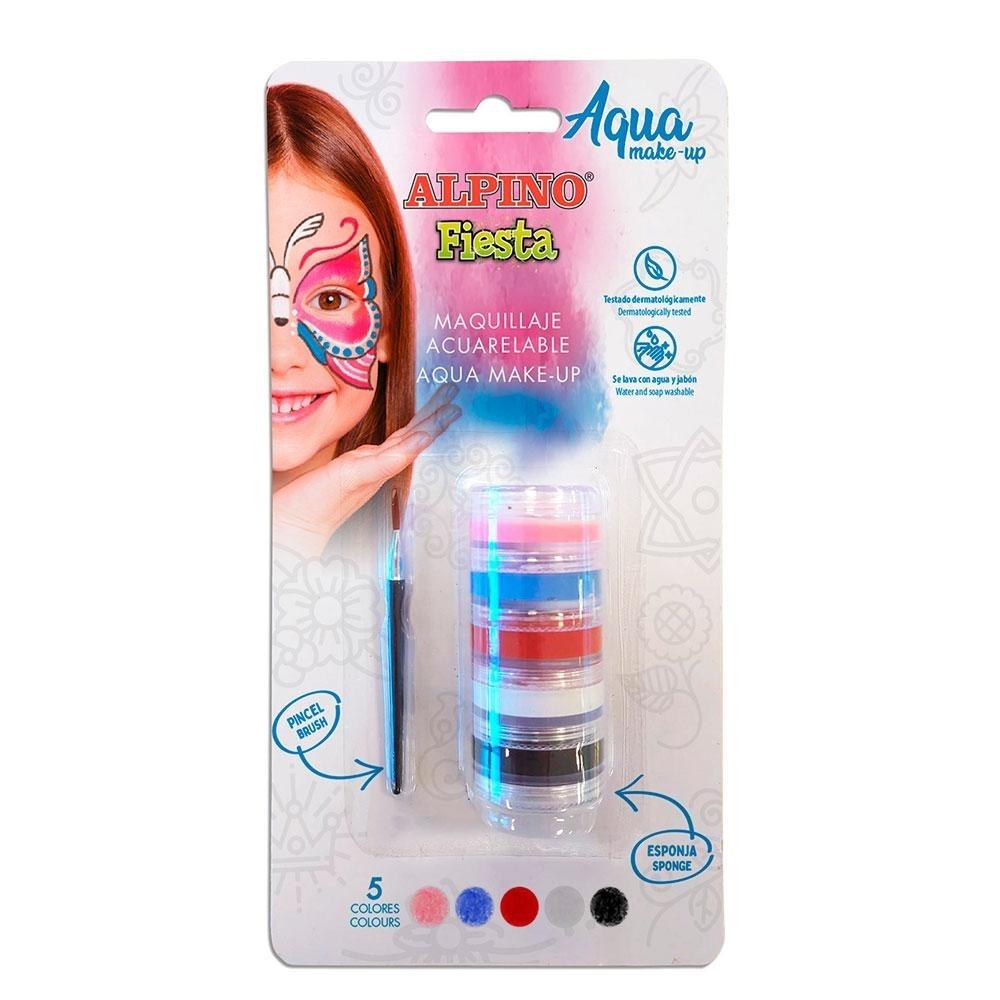 MAQUILLAJE ALPINO ACUARELABLE 5 COLORES DL000621