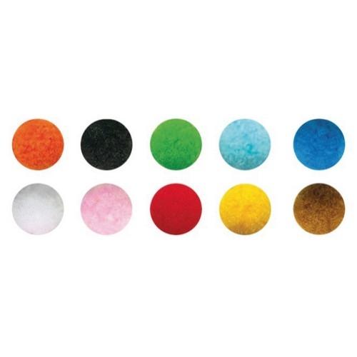 POMPONES SURTIDOS 5CM PACK52