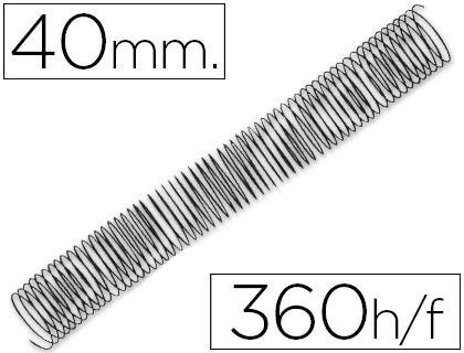 ESPIRAL METALICA PAS64 (5.1) Nº40 NEGRA CAJA 25U