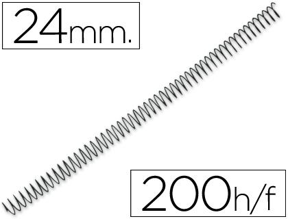 ESPIRAL METALICA PAS64 (5.1) Nº44 NEGRA CAJA 30U