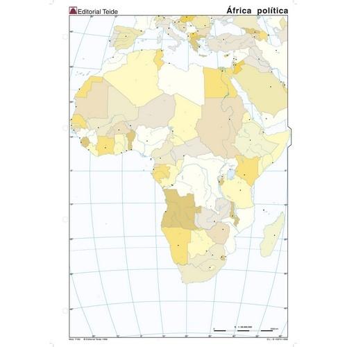 MAPA MUDO AFRICA POLITICO