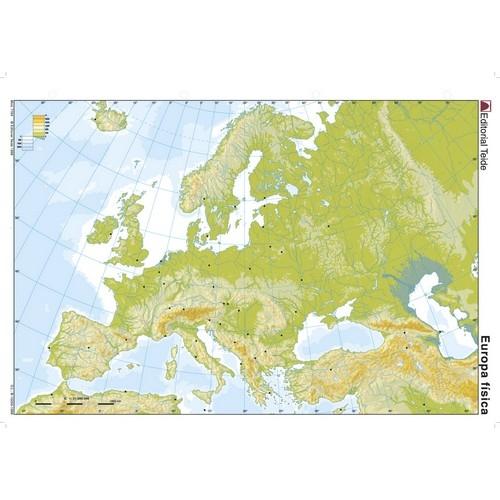 MAPA MUDO EUROPA FISICO