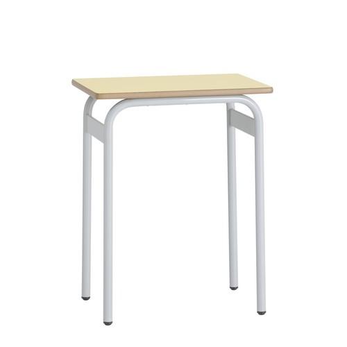 Mesa madera individual estructura metálica T5 color madera Belgic