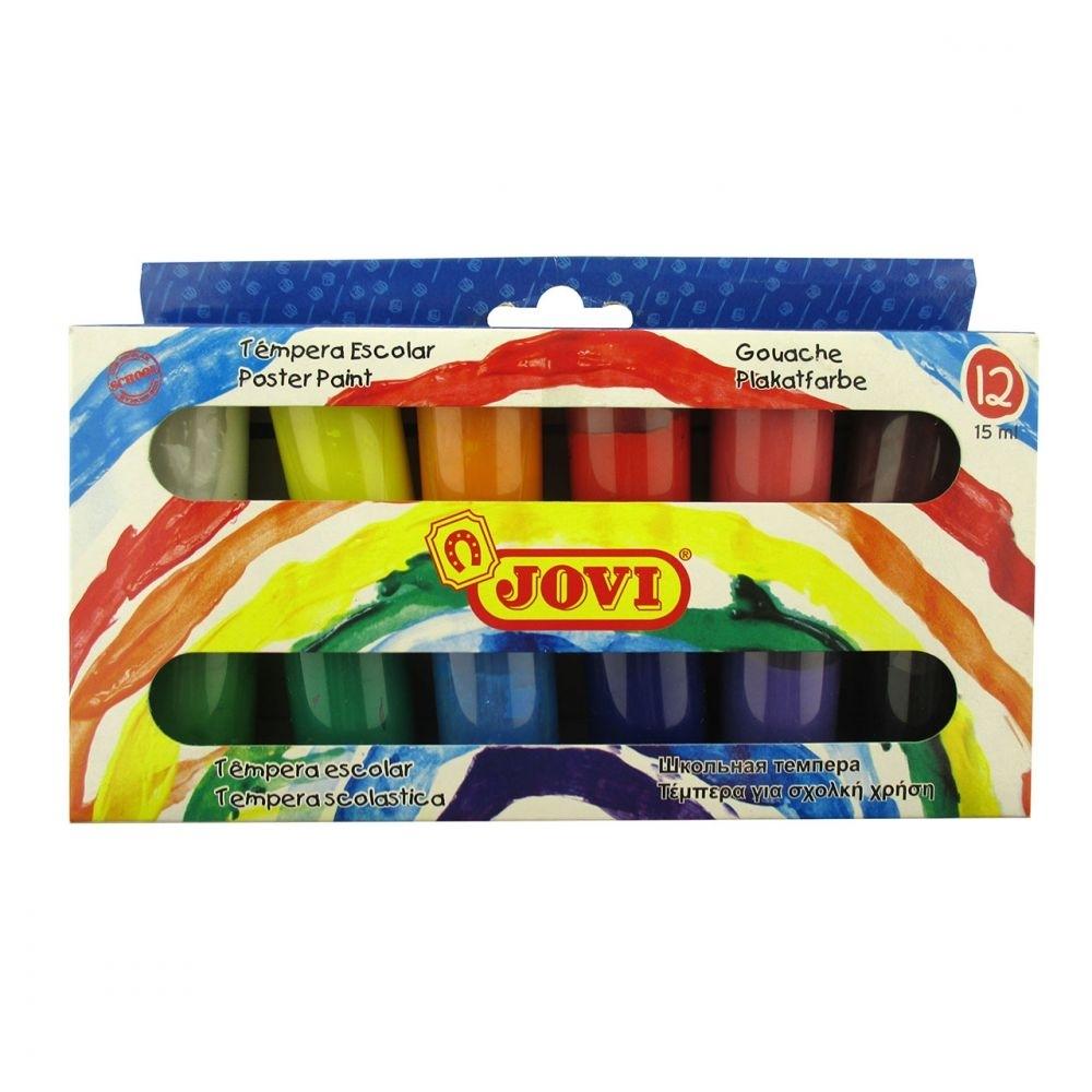 TEMPERA JOVI 15ML ESTUCHE 12 COLORES