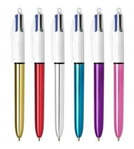 BOLIGRAFO BIC 4 COLORES SHINE AST