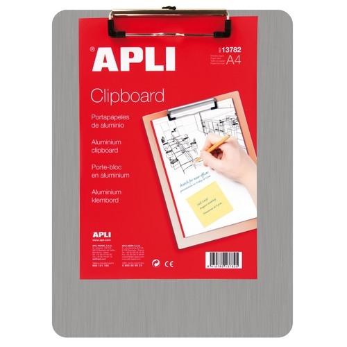 Tabla aluminio con pinza A4 Apli
