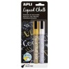 ROTULADOR APLI LIQUID CHALK 5,5 ORO / PLATA