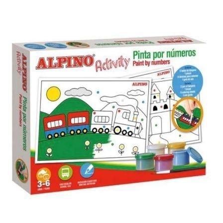 TEMPERA  ALPINO +LAMINAS DE COLORES 5COLORE