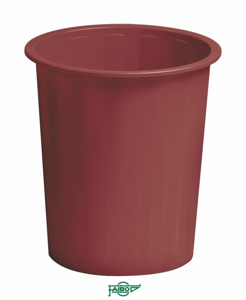 PAPELERA FAIBO PLASTICO OPACA BURDEOS