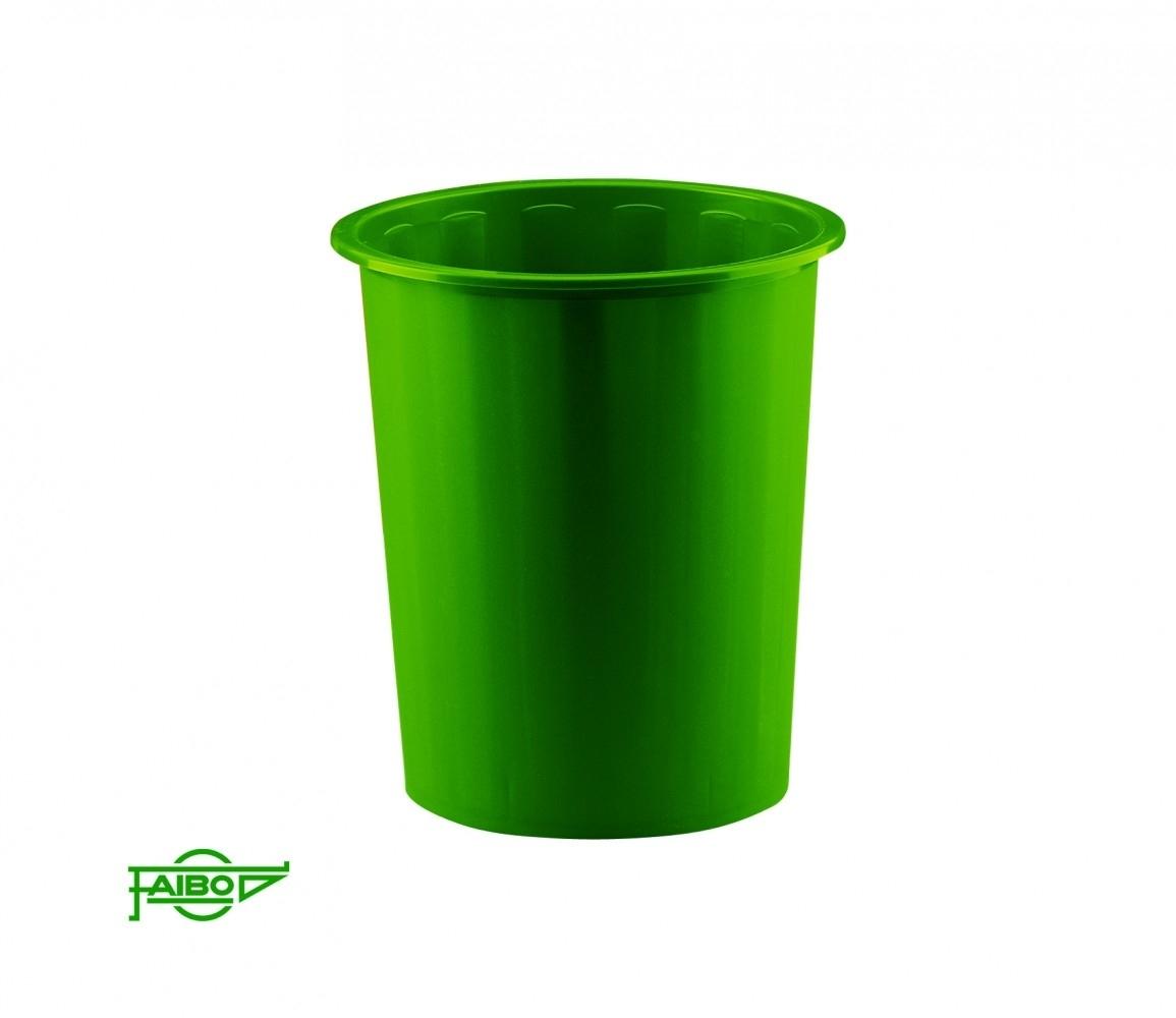 PAPELERA FAIBO PLASTICO OPACA VERDE