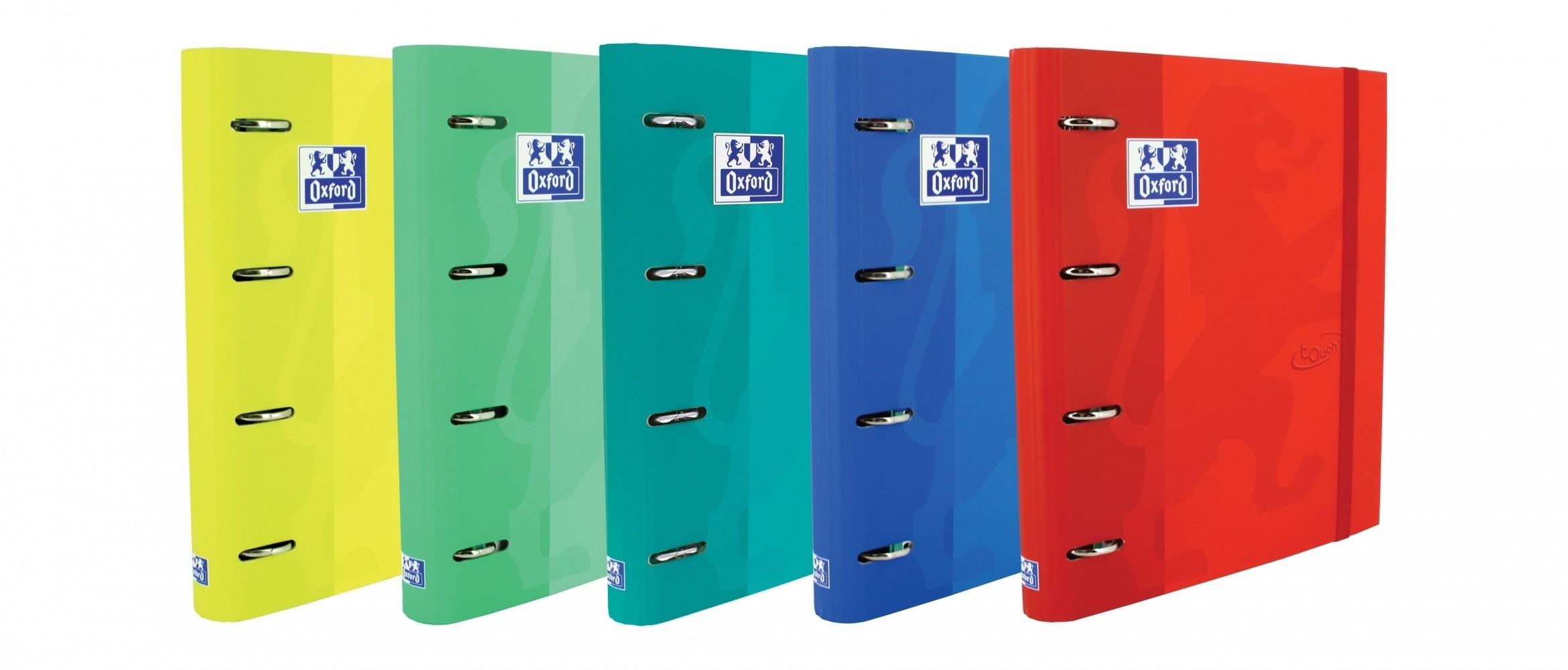 CARPETA OXFORD DINA4 4ANILLAS CON RECAMBIO TOUCH