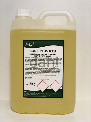 Limpiador desinfectante 5l Sorf RTU