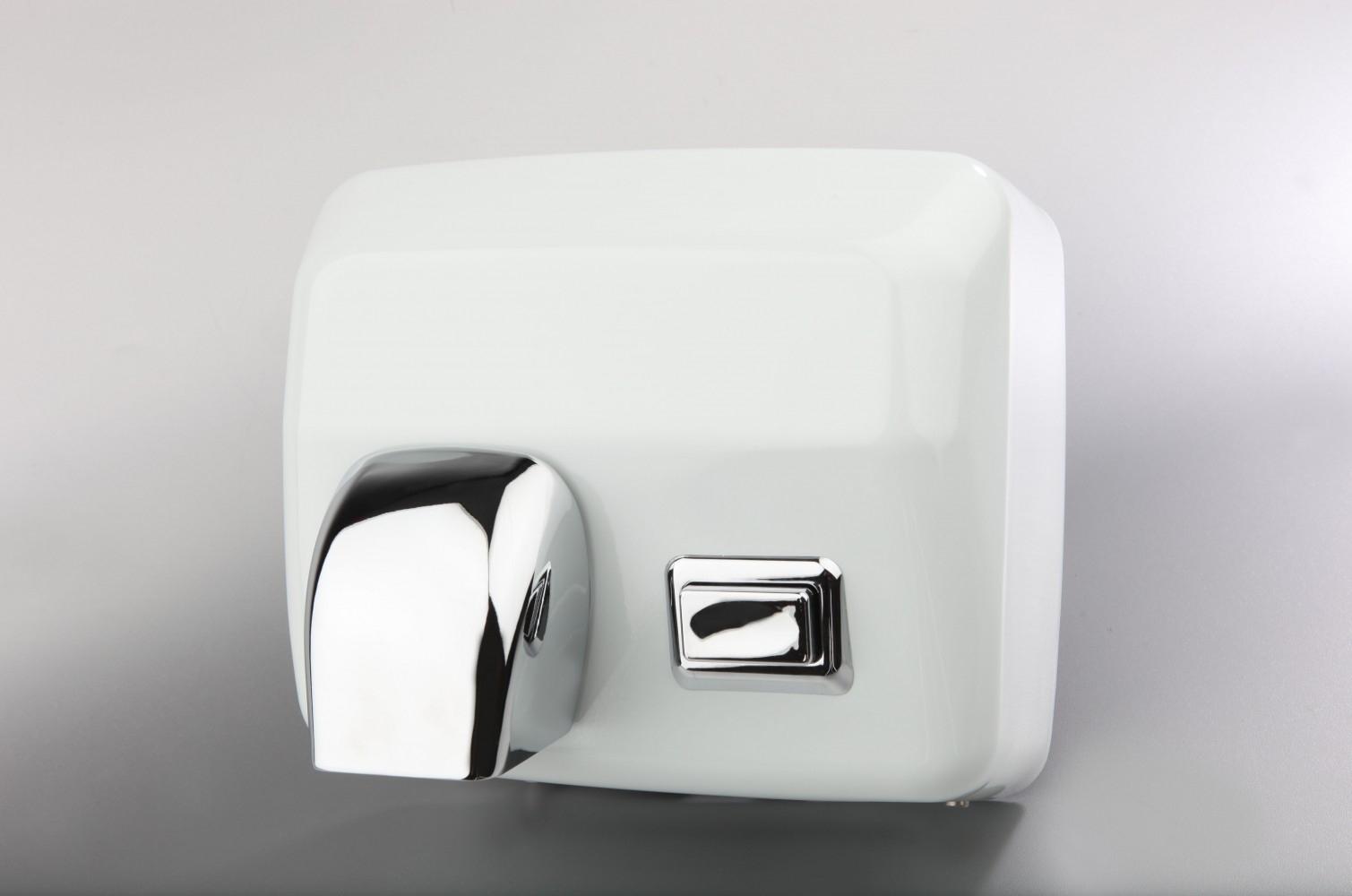 Secamanos tobera manual inoxidable blanco 2200w