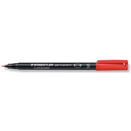 ROTULADOR PERMANENTE PUNTA S 0,4 MM ROJO LUMOCOLOR 313 SUPERFINO STAEDTLER