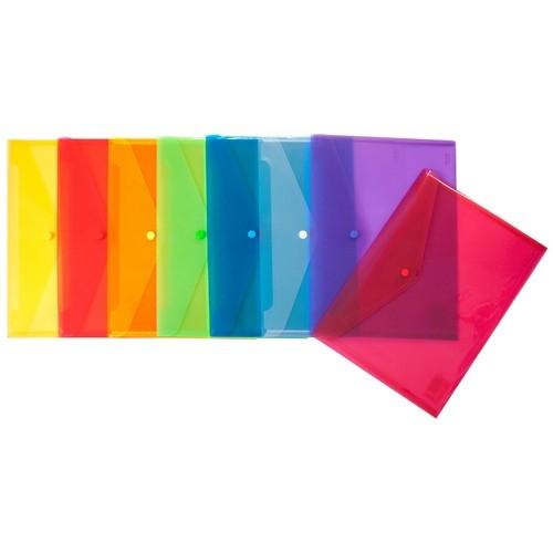 CARPETA SOBRE DINA4 BOTON VELCRO AZUL