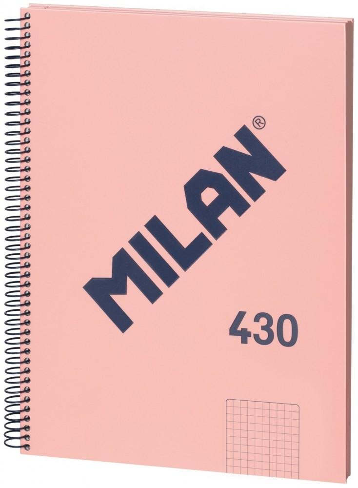 CUADERNO MILAN DINA4 80HOJA 95GRM ROSA