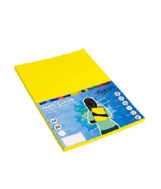 PAPEL DINA4 80GR PAQ100 AMARILLO  FUERTE