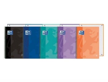 CUADERNO OXFORD TAPA PLASTICO FOLIO  80H CUADRO 5X5