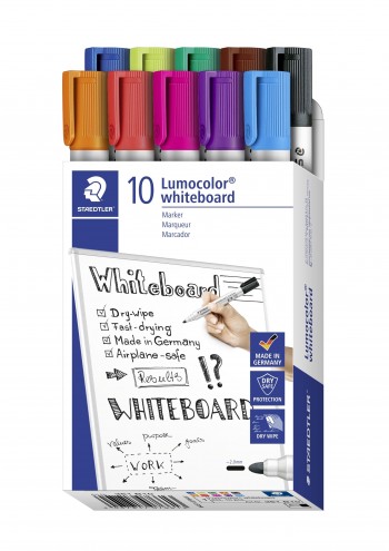 ROTULADOR PIZARRA STAEDLER 351 10COLORES SURTIDOS RECARGABLE