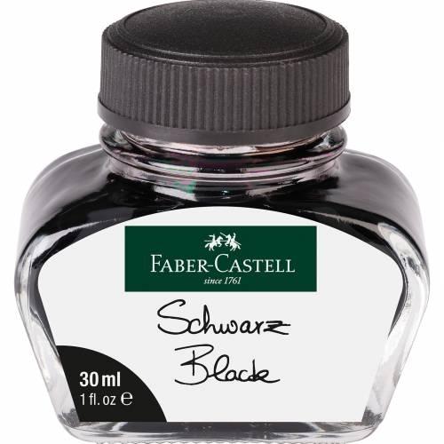 PLUMA TINTERO FABER CASTELL 30ML NEGRO