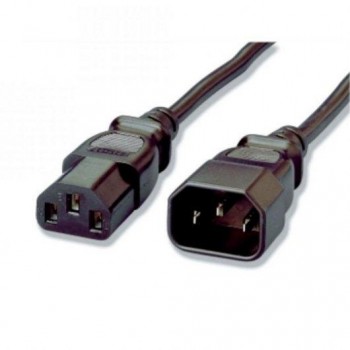 CABLE CORRIENTE 1,8 M MACHO/ HEMBRA SIN CLAVIJA