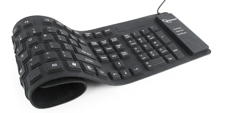 TECLADO FLEXIBLE NEGRO USB/PS/2