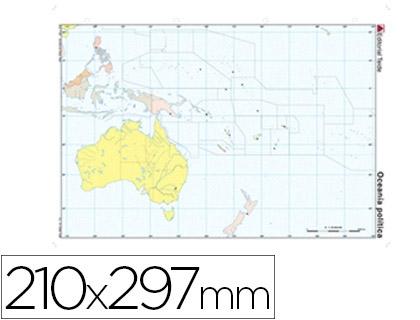 MAPA MUDO OCEANIA POLITICO