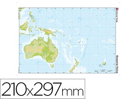 MAPA MUDO OCEANIA FISICA