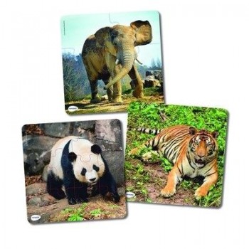 MINILAND SET  3 PUZZLES ANIMALES